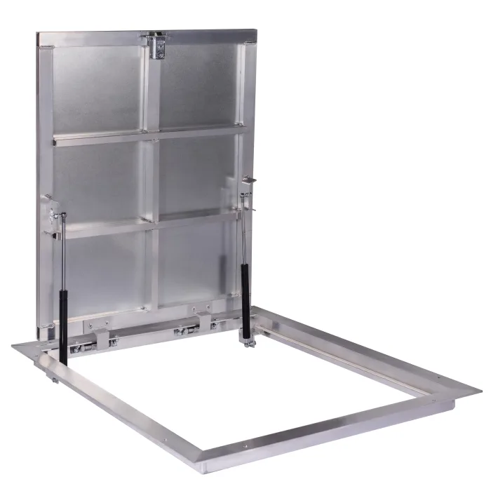 90 × 70P - Grindų liukas po plytele Aliuminis