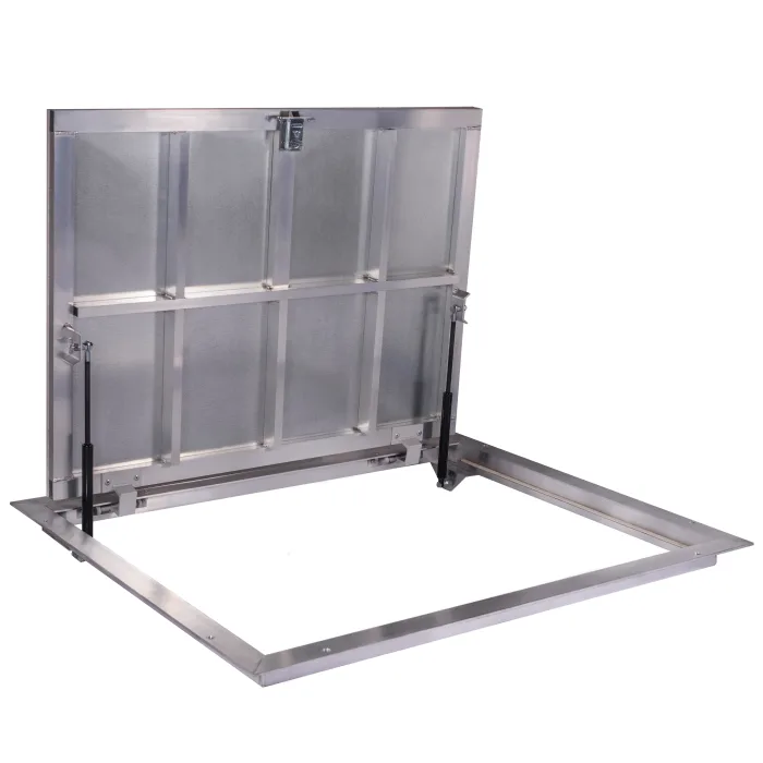 80 × 90P - Grindų liukas po plytele Aliuminis