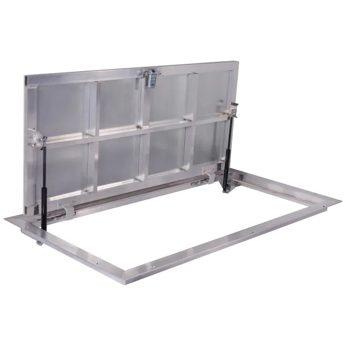 60 × 120P - Grindų liukas po plytele Aliuminis