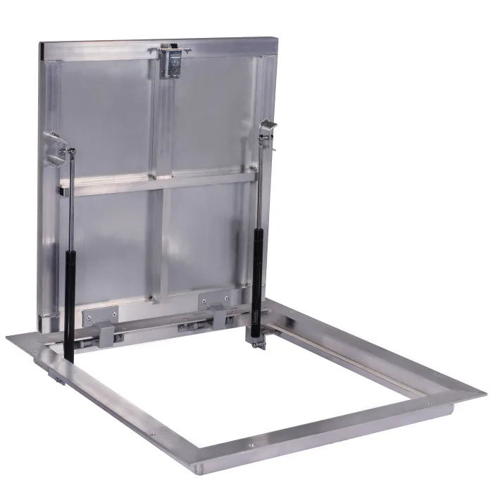 70 × 60P - Grindų liukas po plytele Aliuminis