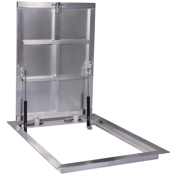 90 × 60P - Grindų liukas po plytele Aliuminis